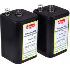 4R25 Pilha 6V-Bloco substituio das pilhas das lanternas Nissen IEC 4R25 pack de 2 unid.