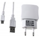 Multi-Carregador tomada de parede com 2x USB 2,1A inclui 2.0 High-Speed Cabo USB com Micro-USB cor branco Multi-Carregador tomada de parede com 2x USB 2,1A inclui 2.0 High-Speed Cabo USB com Micro-USB cor branco
