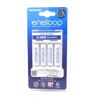 USB Carregador Panasonic eneloop BQ-CC61USB inclui 4x pilhas recarregveis AA eneloop 1,9Ah e Cabo Micro USB