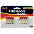 Pilha Camelion Micro LR03 MN2400 HR03 Plus Alcalina (4+4) blister 8unid.