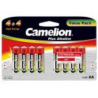 Pilha Camelion Mignon LR6 MN1500 AA AM3 Plus Alcalina (4+4) blister 8unid.