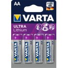 Varta Ultra Lithium AA Mignon / LR6 Pilha blister 4 unid.