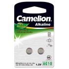 Camelion Pilha de boto 389 LR1130 LR54 AG10 blister 2 unid.