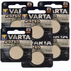 6x Pilha de boto de ltio Pilha Varta Electronic CR2430 3V blister 1 unid.