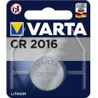 Pilha de boto de ltio, pilha Varta CR 2016, IEC CR2016, Tambm substitui DL2016, 3V blister 1 unid.