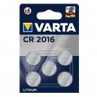Pilha de botão de lítio, pilha Varta CR 2016, IEC CR2016, Também substitui DL2016, 3V blister 5 unid.