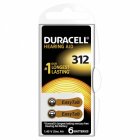 Duracell Pilha de aparelhos auditivos 312AE / AE312 / DA312 / PR41 / PR736 / V312AT blister 6 unid.