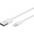 Goobay Lightning MFi / USB Cabo de sincronização e carga compatível com iPhone/iPad cor branco